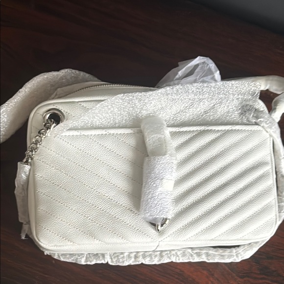 Rebecca Minkoff Gray Crossbody Bag with Chevron Design - Picture 4 of 4